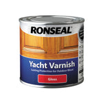 Ronseal Exterior Yacht Wood Varnish - Gloss or Satin - All Sizes