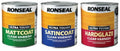 Ronseal Ultra Tough Wood Varnish - Clear - Hardglaze Mattcoat or Satincoat