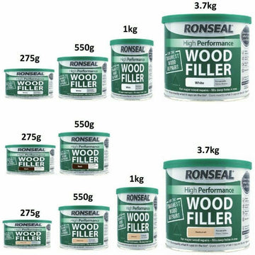Ronseal High Performance Wood Filler - 2 Part System - All Colours and Sizes