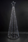 Snowtime 2.5m Maypole Outdoor Tree with 884 Flashing Wire Lights - Ice White