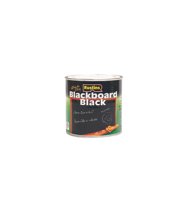 Rustins Quick Drying Blackboard Black Paint - All Sizes