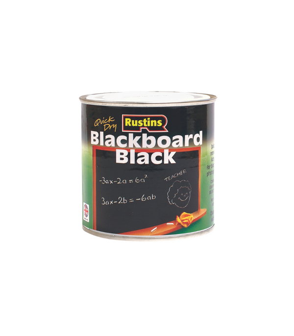 Rustins Quick Drying Blackboard Black Paint - All Sizes
