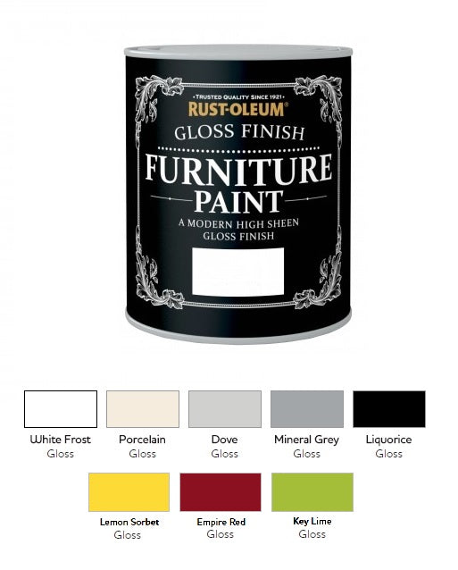 Rust-Oleum Gloss Furniture Paint 750ml / 125ml Chic Shabby Vintage Paints