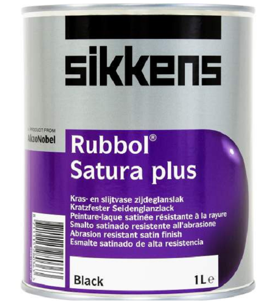 Sikkens Rubbol Satura Plus Paint - All Sizes - Black and White