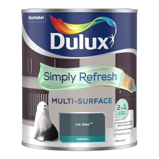 Dulux Simply Refresh Multi-Surface Eggshell Paint - All Colours - All Sizes