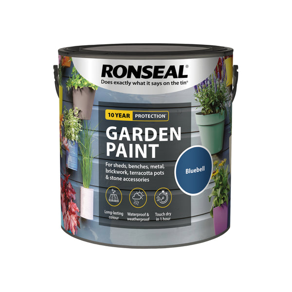 Ronseal Outdoor Garden Paint - For Exterior Wood Metal Stone Brick - All Colours