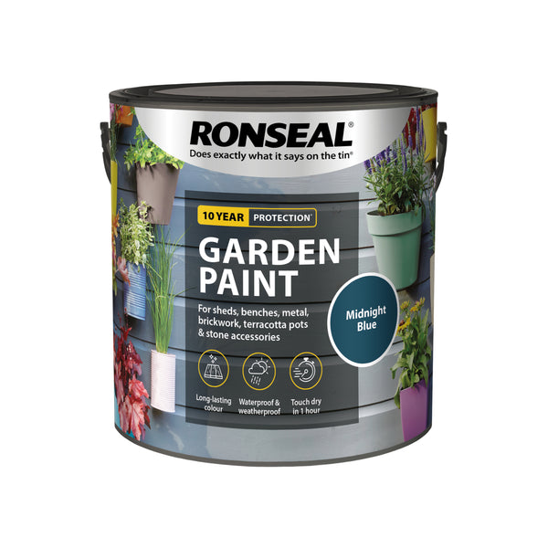 Ronseal Outdoor Garden Paint - For Exterior Wood Metal Stone Brick - All Colours