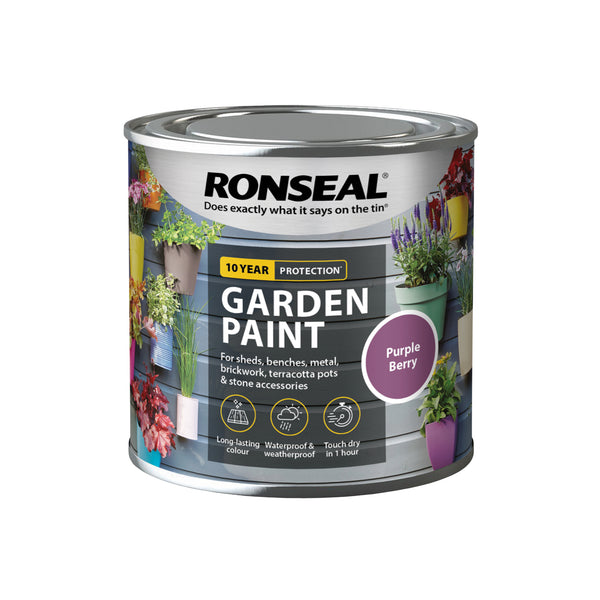 Ronseal Outdoor Garden Paint - For Exterior Wood Metal Stone Brick - All Colours