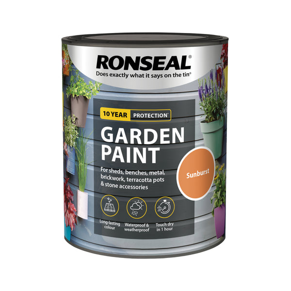 Ronseal Outdoor Garden Paint - For Exterior Wood Metal Stone Brick - All Colours