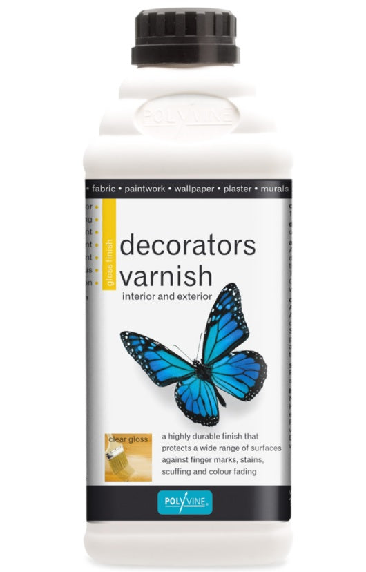 Polyvine Decorators Varnish Available in Gloss, Satin, Dead Flat