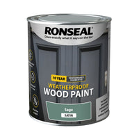 Ronseal 10 Year Weatherproof Wood Paint - All Colours Finishes and Sizes