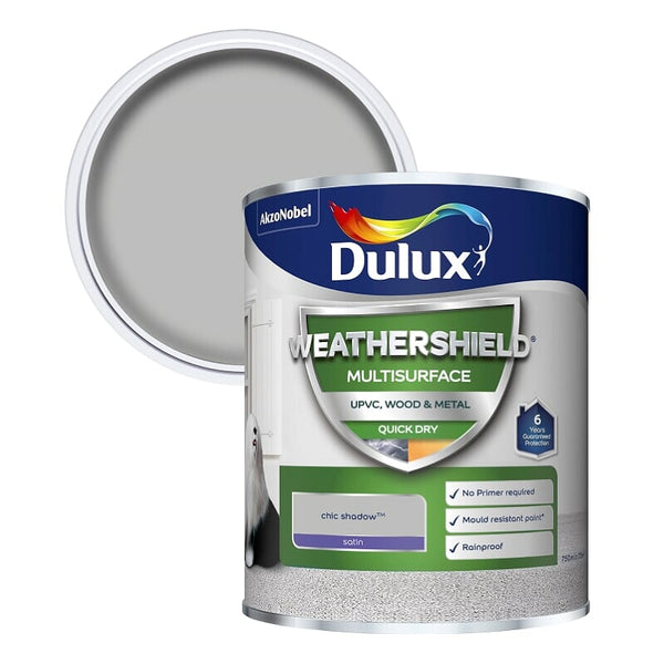 Dulux Weathershield Multi-Surface Quick Dry Satin Paint - All Colours / Sizes