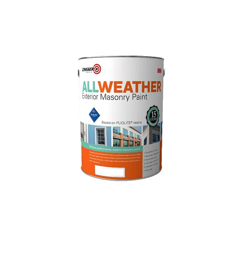 Zinsser All Weather Masonry - White or Black - 5 Litre